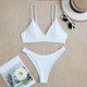 thumbnail image 4 of Bikini para mujer Split Color sólido Bikini para mujer Cómodo traje de baño elegante OAVQHLG3B Store lin121212, 4 of 4