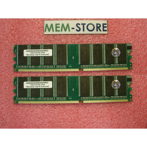 2GB (2x1GB) DDR 333MHz UDIMM Crucial CT2KIT12864Z335 Equivalent RAM Memory (3rd Party)