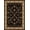 Black and Gray, variant on Alba Area Rug 1596 Traditional Green Scrolls Vines 3' 3" x 4' 11" Rectangle