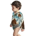 thumbnail image 3 of Xecao Fresh Coconut Splash Print Baby unisex-baby Cotton Long-sleeve Bodysuits-3 Months, 3 of 6