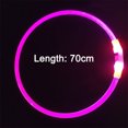 thumbnail image 2 of Collar de perro LED, carga USB, collar de perro iluminado para seguridad nocturna MFZFUKR CPB-US-YY675-5, 2 of 5