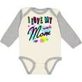 thumbnail image 3 of Inktastic I Love My Mom 80s Retro Style Boys or Girls Long Sleeve Baby Bodysuit, 3 of 5