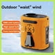 thumbnail image 2 of Ventilador de Cintura Turbo de Alta Velocidad para Exteriores, con Batería Externa USB y Gran Potencia Eólica, Color Verde., 2 of 5
