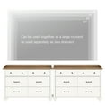 thumbnail image 3 of Set of 2 Dressers with 12 Drawers, Wooden Kids Dresser for Kids Room Living Room, White, 3 of 8