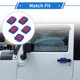 thumbnail image 2 of Accesorios exteriores ABS Azul Profundo, 5 Pcs Cubierta del Tazón de la Manija Compatible para Jeep Wrangler JL 2018-2022, 2 of 6