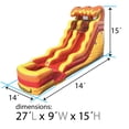 thumbnail image 4 of TentandTable Commercial Inflatable Water Slide, Lave Wave Marble with Blower, 15 Ft, 4 of 8