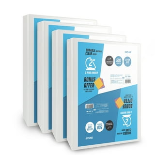 Avery Heavy-Duty View 3 Ring Binder with 1 Inch Rings, 5 Tab Easy Print &  Apply Clear Label Binder Dividers, Office Supplies Set (01687)