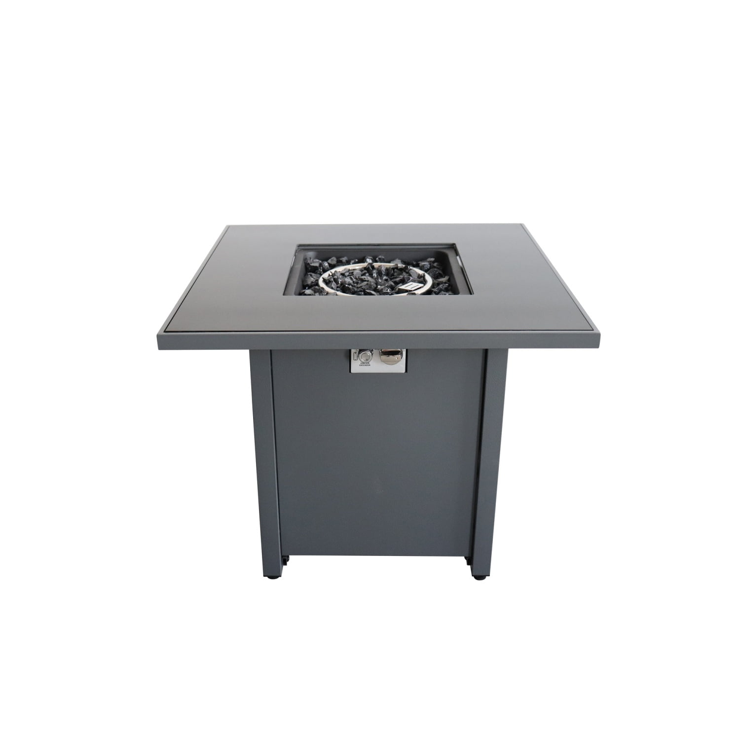 Miekor Furniture Fire Pit for Outdoor Home Garden Backyard Fireplace (30 Inch Steel Grey) 16251