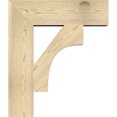 thumbnail image 3 of Ekena Millwork 6"W x 24"D x 28"H Westlake Block Rough Sawn Bracket, Douglas Fir, 3 of 25