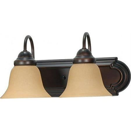 Nuvo 60-1264 - Ballerina 2 Light 18" Vanity w/ Champagne Linen Washed Glass