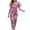 Pink jumpsuits for womens, variant on Usmixi Jumpsuits for Women Dressy Beach Vacation Elastic Waist off Shoulder Jumpsuits Overalls with Tie Summer Square Neck Short Sleeve Leaves Print Long Formal Rompers Blue xxl
