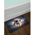 thumbnail image 2 of Astronaut Bath Mat, Floating Astronaut in Space Nebula Heavenly Bodies Star Systems Love Science, Non-Slip Plush Mat Bathroom Kitchen Laundry Room Decor, 29.5 X 17.5 Inches, Multicolor, Ambesonne, 2 of 2