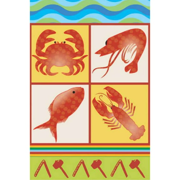 Premier Garden Size Flag - Seafood Feast