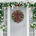 thumbnail image 6 of Extra-Large Christmas Plaid-Stripe Bow - Oversized Hanging Ornament, Festive Drop for Christmas Tree, Wreath & Garland Decor, 6 of 6