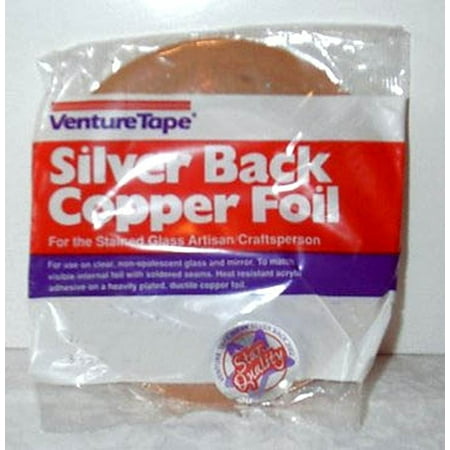 Venture Copper Foil 1/4 Inch Silver Backed Copper Foil, 1/4 inch silver backed adhesive copper foil By Venture Ship from US ()