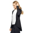 thumbnail image 2 of Expert Brand USA-Made Women's MoCA Cotton Blend Cardigan, Black, Medium, 2 of 5