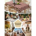 thumbnail image 5 of Country Star Farm Table Cloth, Farmhouse Plaid Texas Vintage Fruit Waterproof Tablecloth for Rectangle Tables, Reusable Washable Fabric Table Cover for Restaurant Kitchen Dining Tables 54"x108", 5 of 6