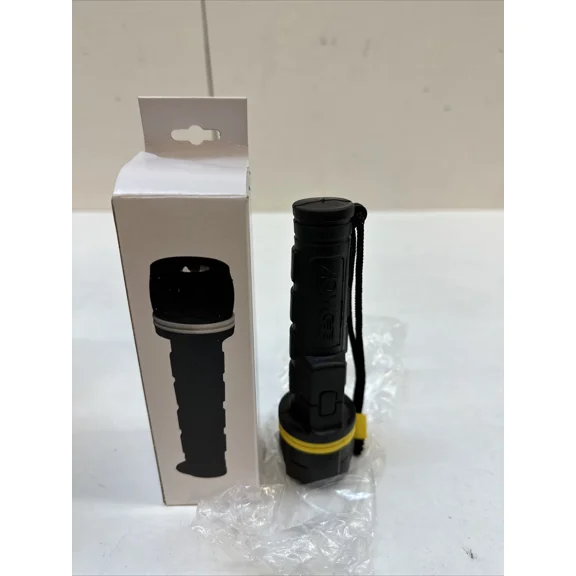 Grainger Approved 5Rht3 Handheld Flashlight,Rubber,Black,20Lm