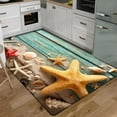 thumbnail image 2 of 3D Floor Mat Rugs Kitchen Beach Waves Runner Carpet Kitchen Washable Non-slip Living Room Carpet Marine Bath Mat Ocean Shells, 2 of 6
