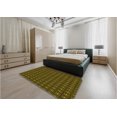 thumbnail image 5 of Ahgly Company Machine Washable Indoor Square Transitional Black Brown Area Rugs, 7' Square, 5 of 7