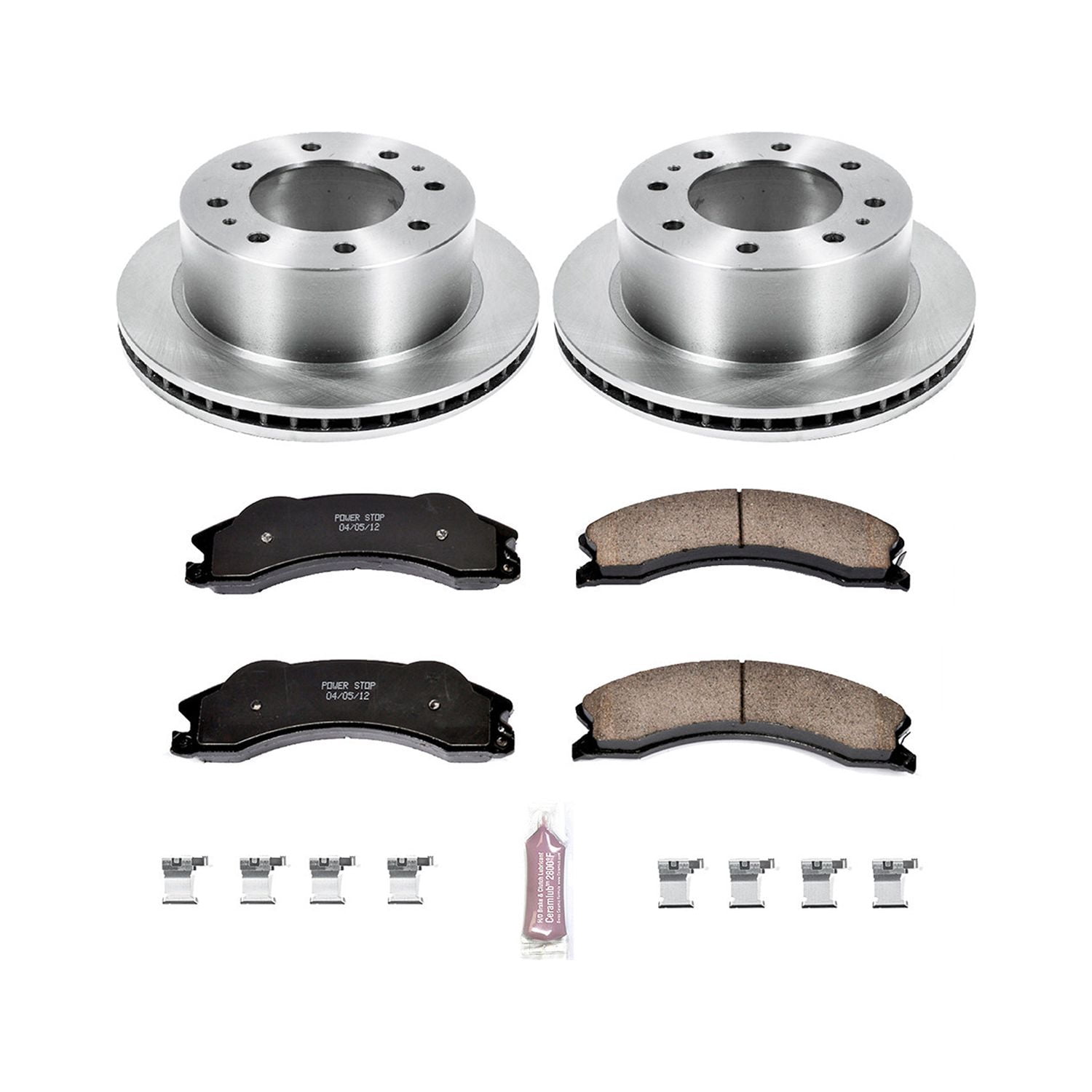 Power Stop Rear Stock Replacement Brake Pad and Rotor Kit KOE5563