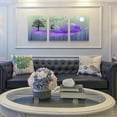 thumbnail image 5 of Canvas Wall Art For Living Room Family Wall Decorations For Bedroom Modern Bathroom Wall Decor Paintings Purple Feather Canvas Art Prints Office Abstract Pictures Artwork Dormitory Home Decor 3 Piece, 5 of 6