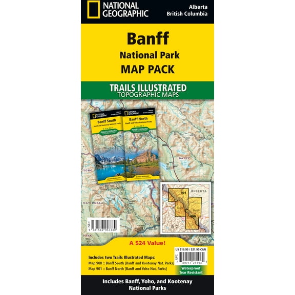 National Geographic Canada Banff National Park Map Pack: Your Ultimate Guide to Canadian Adventure