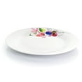 thumbnail image 4 of Gibson Home Vineyard Rose 12 Piece Round Fine Ceramic Dinnerware Set in White, 4 of 7