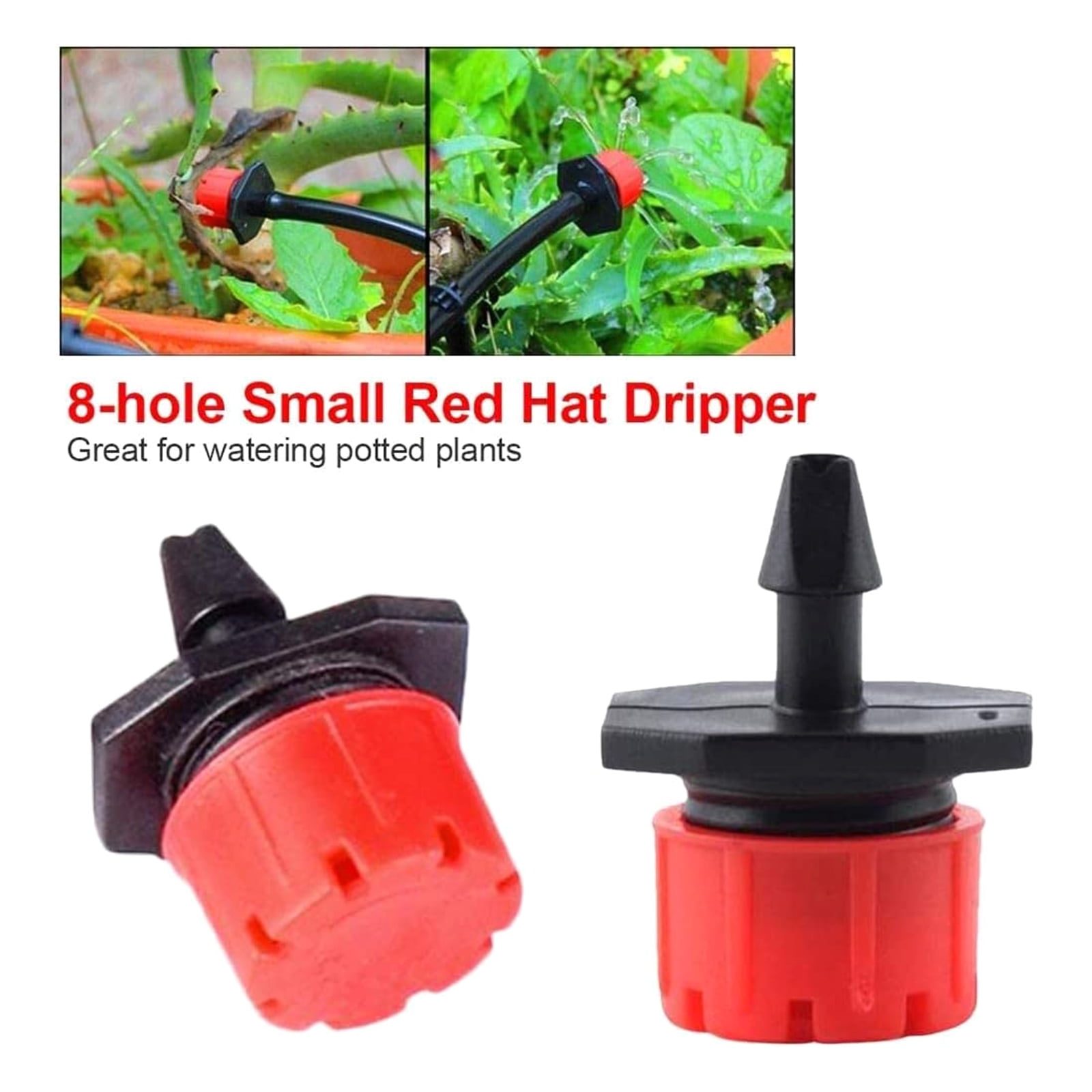 Garden Drip Irrigation Set Cooling Hose Automatic Watering Sprinkler Dripper With T Connector