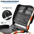 thumbnail image 4 of FORMRS Zipper Binder with Shoulder Strap 2-inch Ring 500 Sheet Capacity File Bag, Orange Geometric Circles, 4 of 5