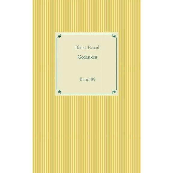 Gedanken: Band 89, (Paperback)