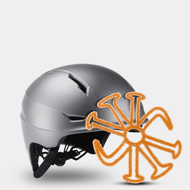 Almohadillas blandas para casco Baoblaze Forro de motocicleta Naranja