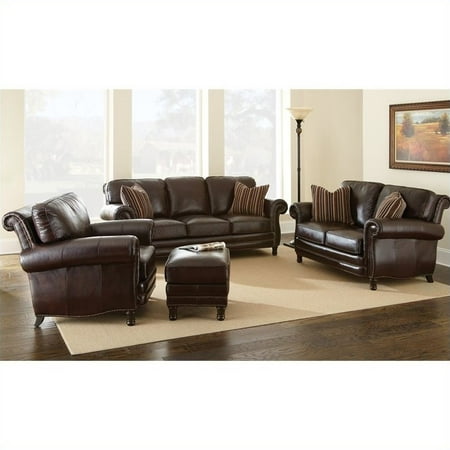 Antique Chocolate Brown, Steve Silver Leather Sofa Reviews