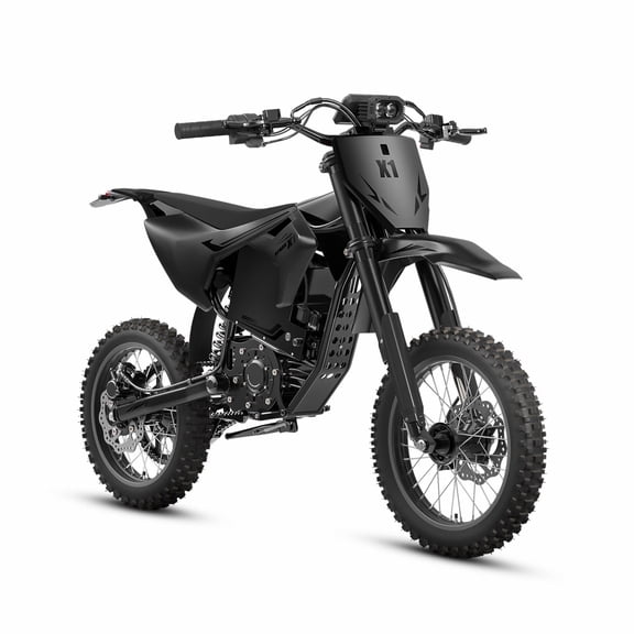 Electric Dirt Bike for Adults 50 mph Max Speed 4500W Mid-Drive Motor X1 Spark E-Bike up to 60Miles Range Fat Tire E Bike with 14"/12" Wheel 60V 28.8AH Battery off Road Mountain E Bike, UL2849 by SGS