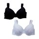 thumbnail image 3 of Dúo de Brasier Adda Lingerie Modelo Azalea, Ideal para busto pesado copa D, Color blanco y negro, 3 of 3