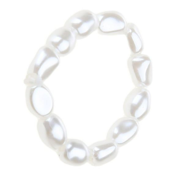 Pearl Rings Japanese Elastic Adjustable Beaded Rings Retro Valentine's Day Gift for Her