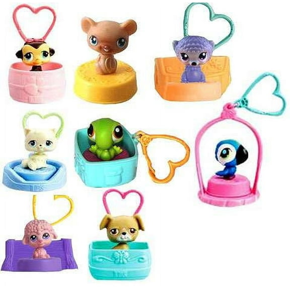 Littlest Pet Shop McDonald's Set of 8 Figures (Random Colors)