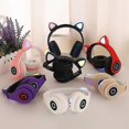 thumbnail image 2 of Bluelans recargable Cartoon CAT EAR shape inalámbrico Bluetooth compatible auriculares juego auriculares, 2 of 5