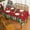 Red, variant on Sm:)e Christmas Tablecloth 60×84 Inch Rectangular, Christmas Trees Red Washable Table Cover for Party Picnic Dinner Decor