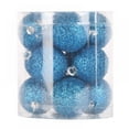 thumbnail image 2 of 12Pcs 3Cm Christmas Tree Decor Balls Glitter Blue Gold Plating Hanging Pendants Ball For Home New Year Ornament, 2 of 7