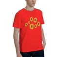 thumbnail image 2 of Pretty Sunflowers Men'S Basic Short Sleeve T-Shirt Red X-Large, 2 of 5