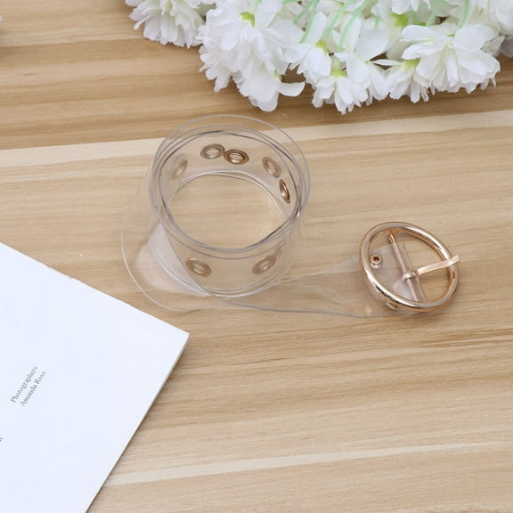 GOOHOCHY  Clear Belt for Women Transparent Woman Women's Miss