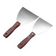 thumbnail image 4 of Uxcell Cuchillo de Masilla Raspador de Pintura de 4 y 5 pulgadas con Mango de Madera Juego de 2 en 1, 4 of 5