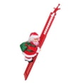 thumbnail image 3 of Cuerda de escalada eléctrica Papá Noel lindo muñeco adorno muñeco de Papá Noel juguete de Navidad Tal como se describe, 3 of 9