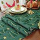 thumbnail image 5 of Camino de Mesa Navideño con Diseño de Muñeco de Nieve, Copo de Nieve y Árbol de Navidad. Camino de Mesa Decorativo para Mesa de Comedor., 5 of 7