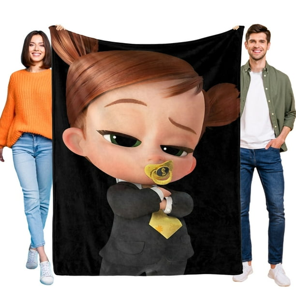 Bebé Jefe Niña Blanca anti-pilling, suave, ligera, esponjosa y acogedora de lujo para hogar y cocina – Perfecta para niños y adultos,150X130cm