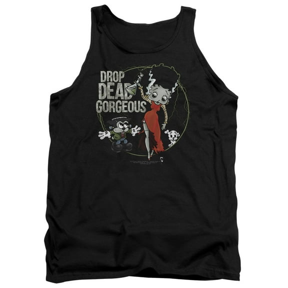 Betty Boop Drop Dead Gorgeous Adult Tank Top Black