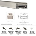 thumbnail image 7 of JT6-BN-WAC Lighting-Accessory-72 Inch Inch Single Circuit J System Track with 2 End Caps-1.38 Inches Wide by 0.69 Inches High-Brushed Nickel Finish, 7 of 7