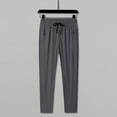thumbnail image 2 of Zszcpp Mens Athletic Pants Drawstring Breathable Long Leisure Daily Life Baggy Simple Style Large Size Trousers Casual Trouser, 2 of 3