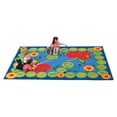 thumbnail image 1 of Carpets for Kids Literacy ABC Caterpillar Kids Area Rug, 1 of 2